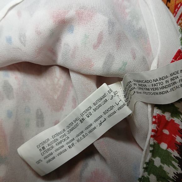 Zara Women’s Boho Embroidered Sequin Halter Sundress Size S Multicolor Festival - Picture 6 of 8